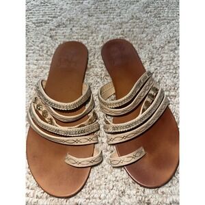 Jellypop LIZZY  Bohemian Woman's Slide‎ On Strappy Sandals Size 9